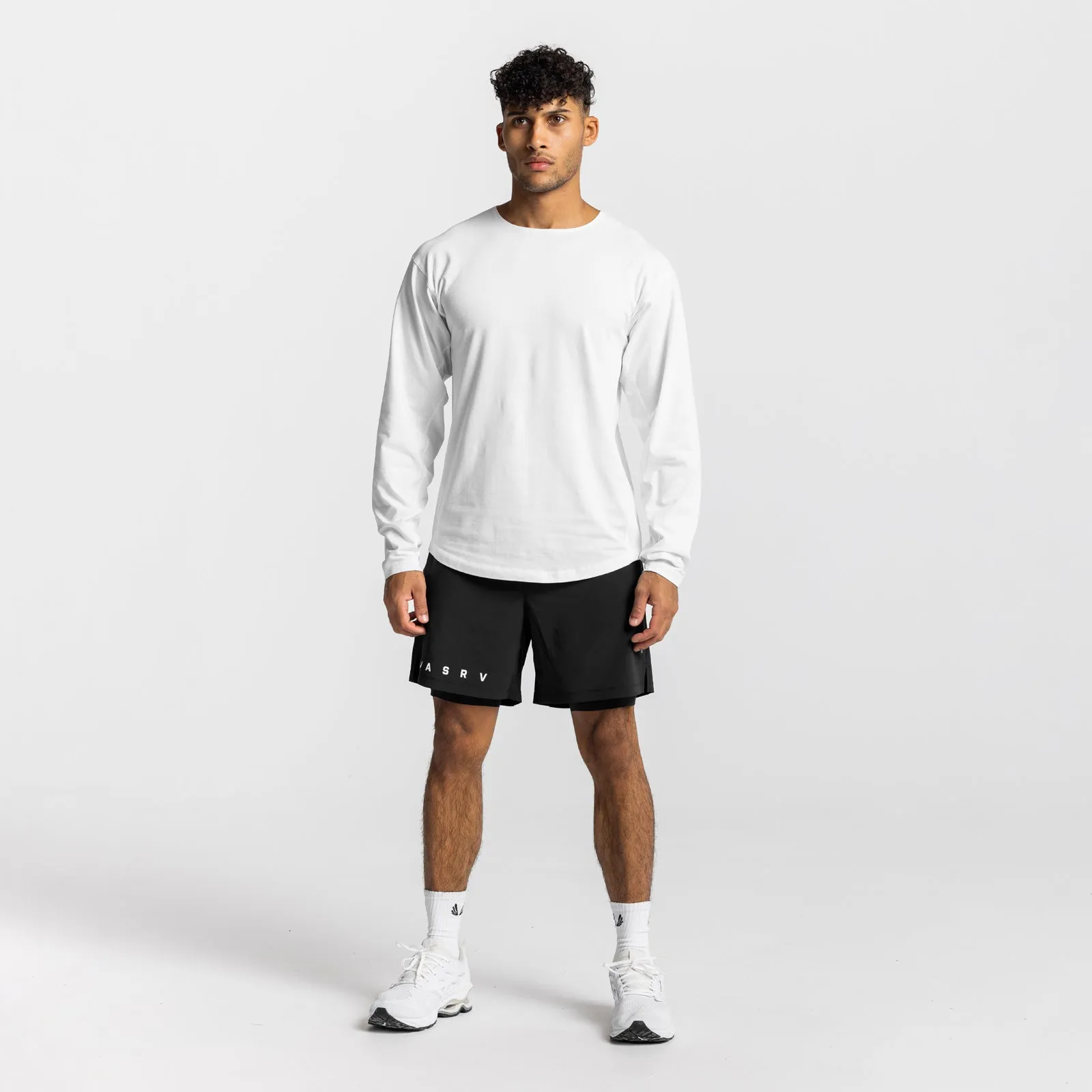 0611. CottonPlus™ Vented Long Sleeve - White