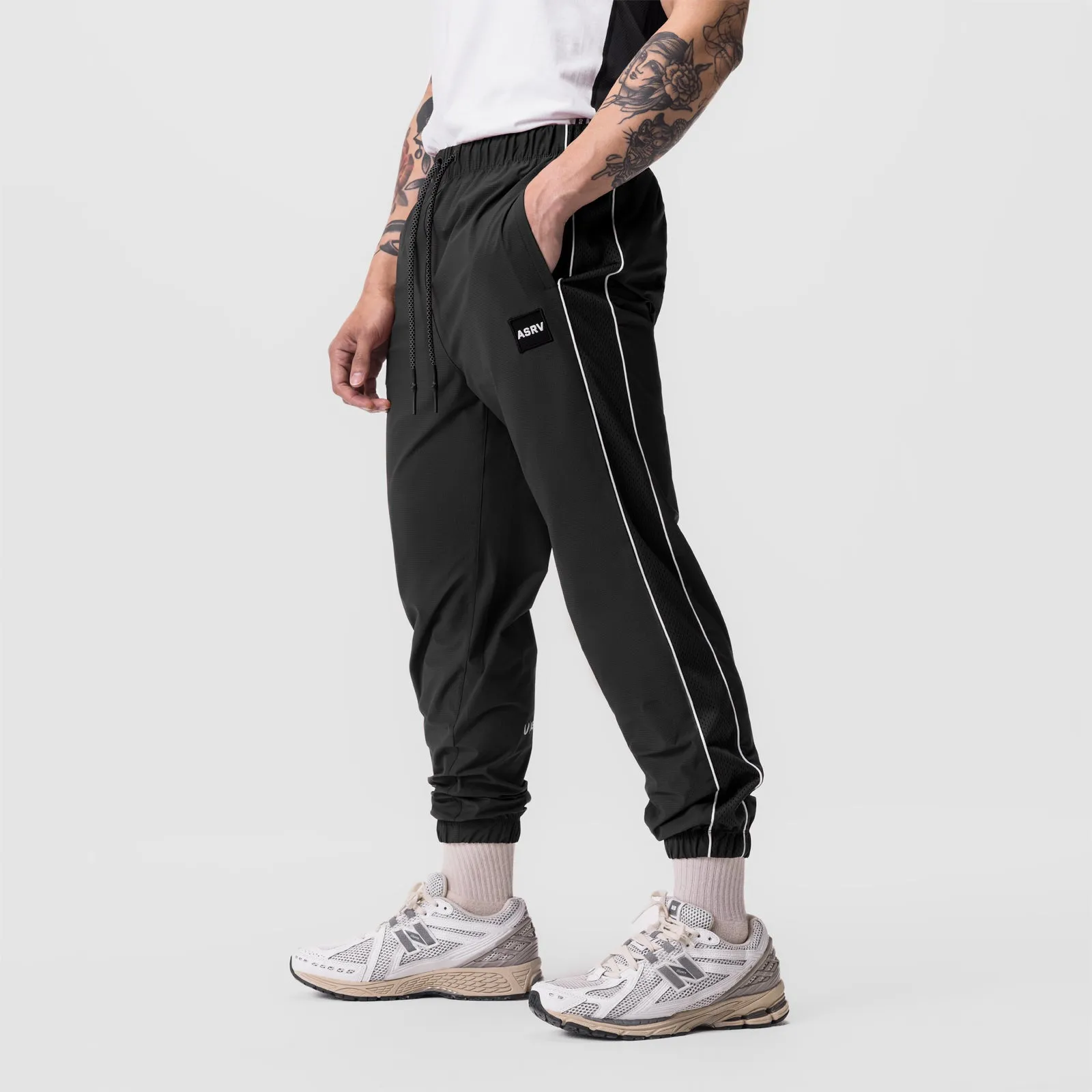 0796. Ripstop Oversized Track Pant  - Dusk Black