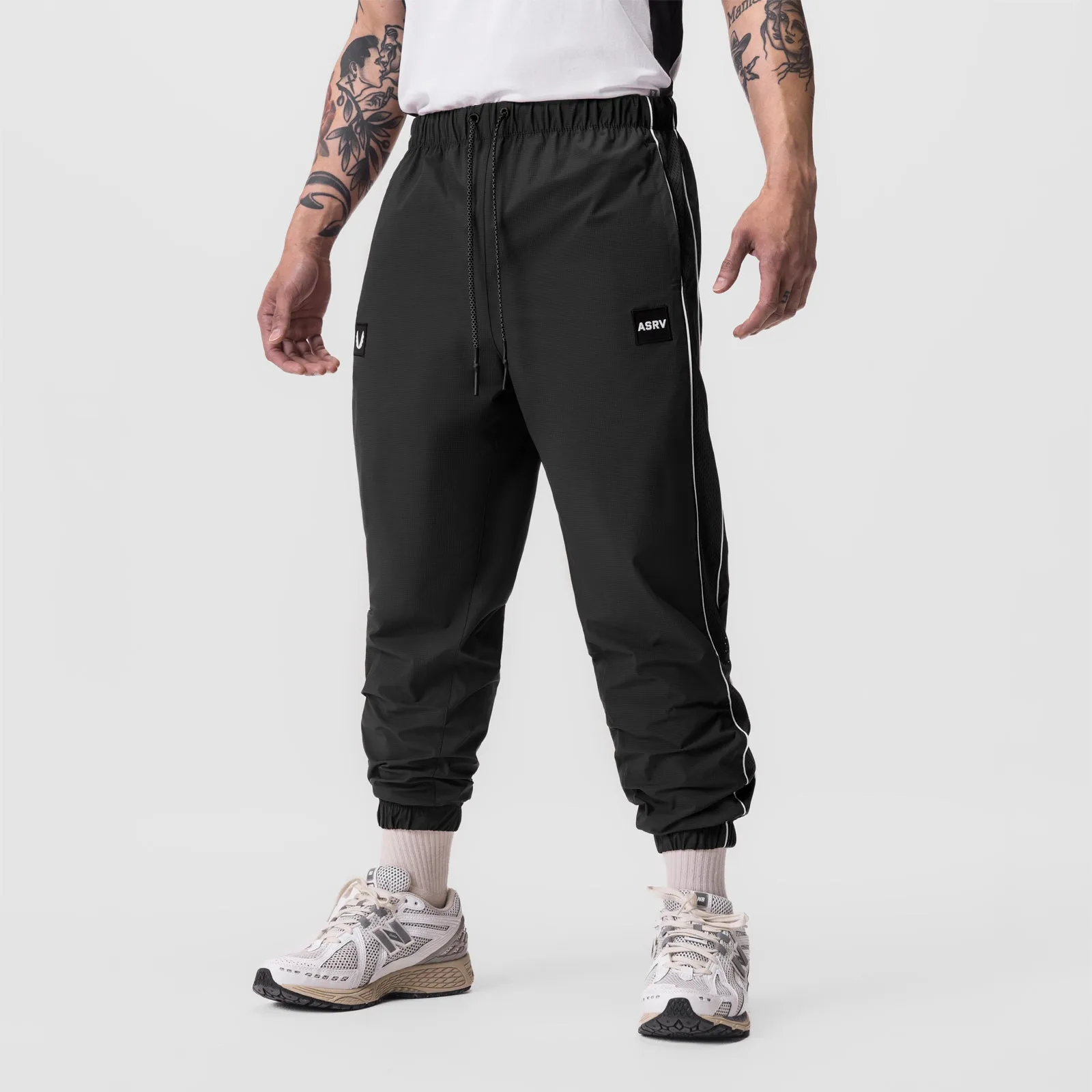 0796. Ripstop Oversized Track Pant  - Dusk Black