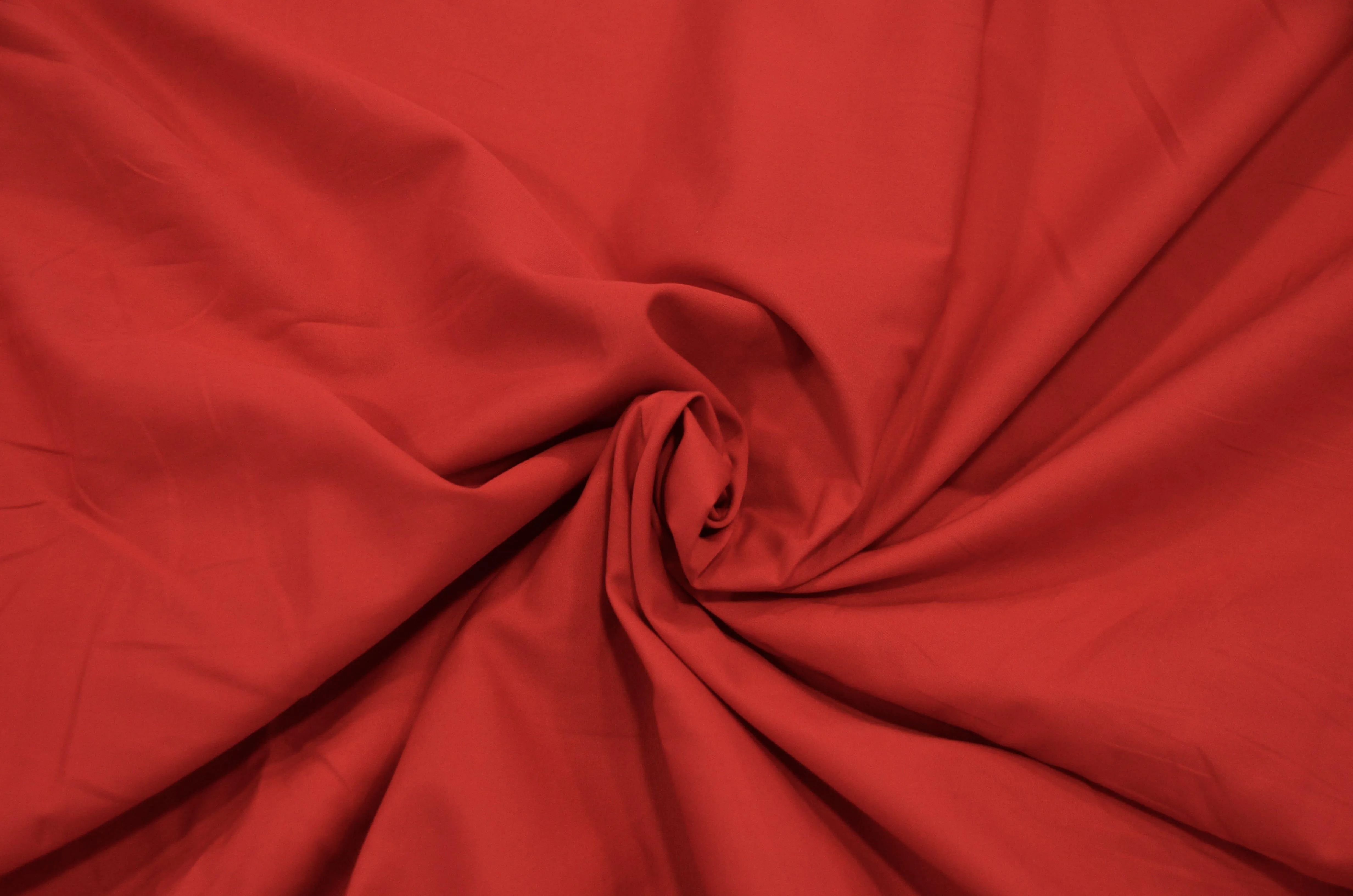 100% Cotton Poplin Broadcloth by the Continuous Yard | 60" Wide | White Red Charcoal and Olive | Mask Fabric, Shirt, Pouch |