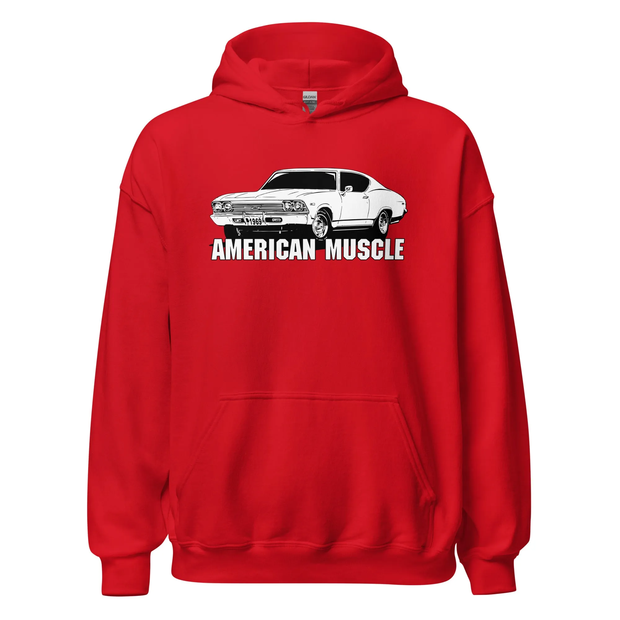 1969 Chevelle Car Hoodie, American Muscle Car Sweatshirt