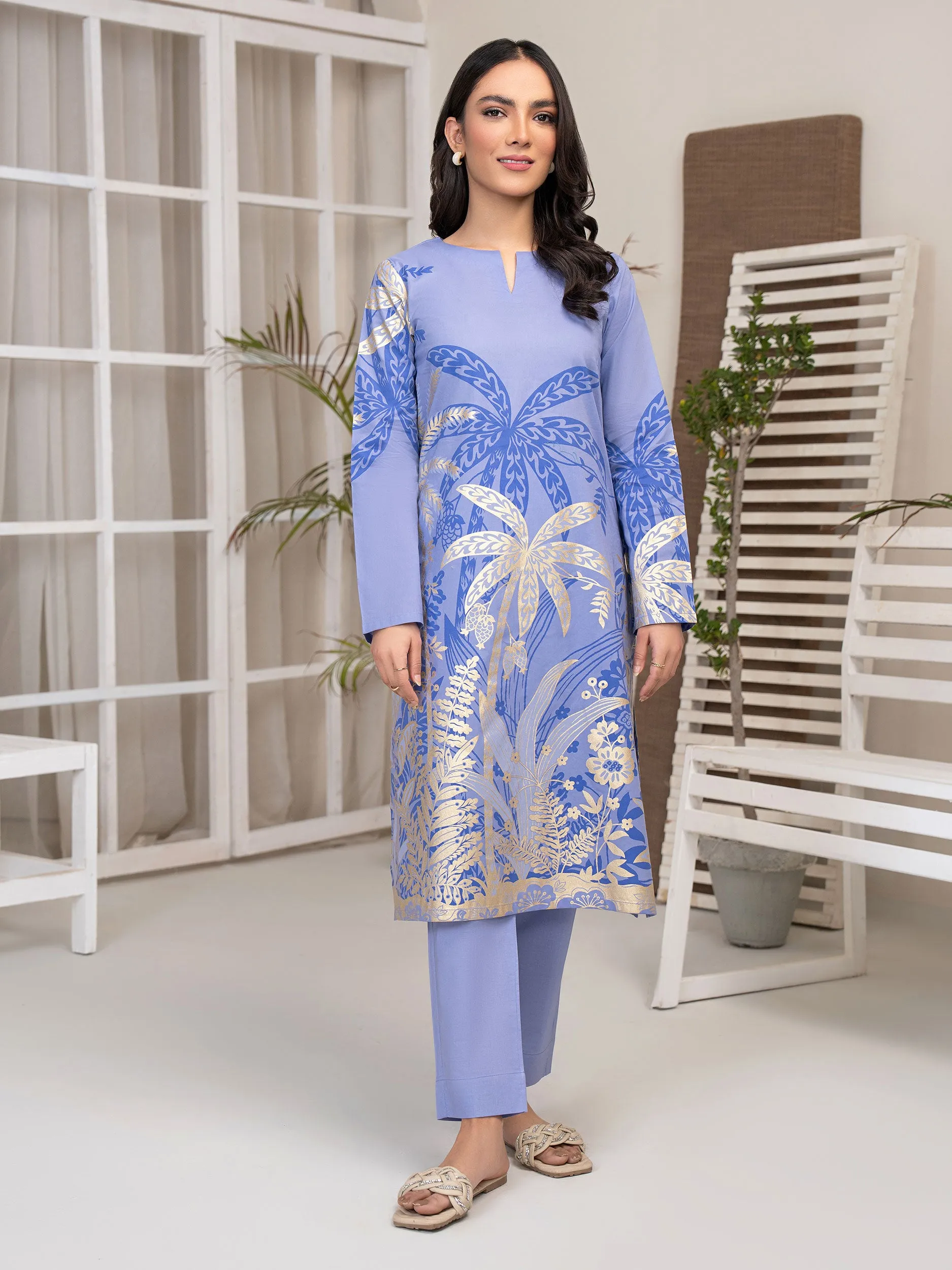 2 Piece Lawn Suit-Paste Print (Unstitched)