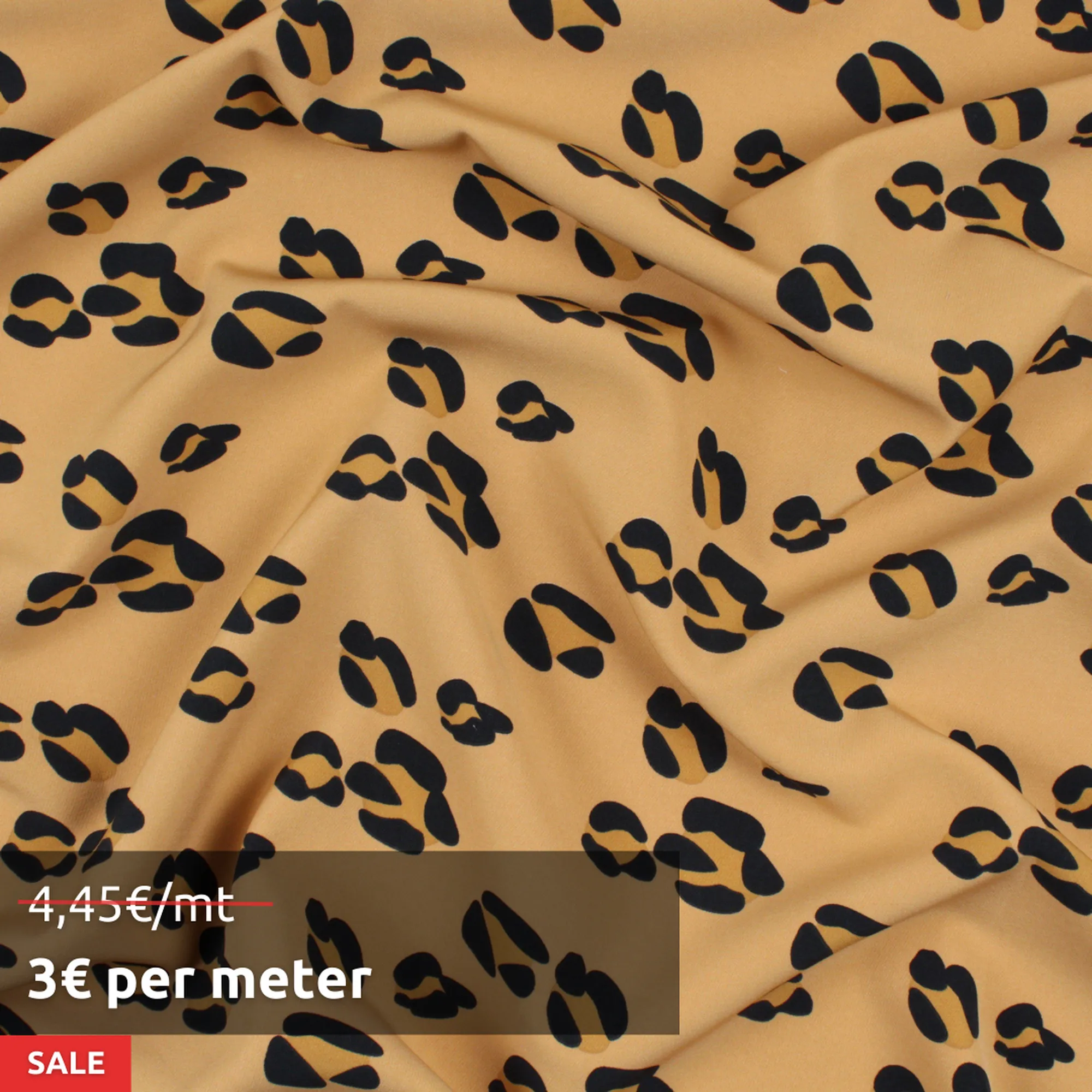 20 MTS ROLL - Stretch Matt Satin - Leopard - OFFER: 3€/MT