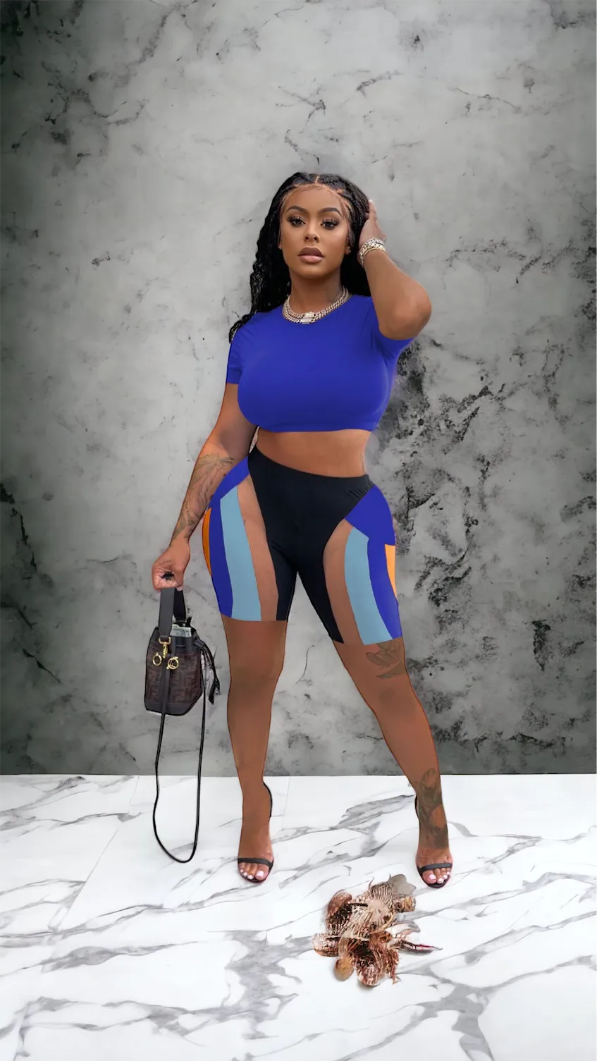 2023 outfits matching summer 2 piece set plus size women's sets women clothing two piece short set