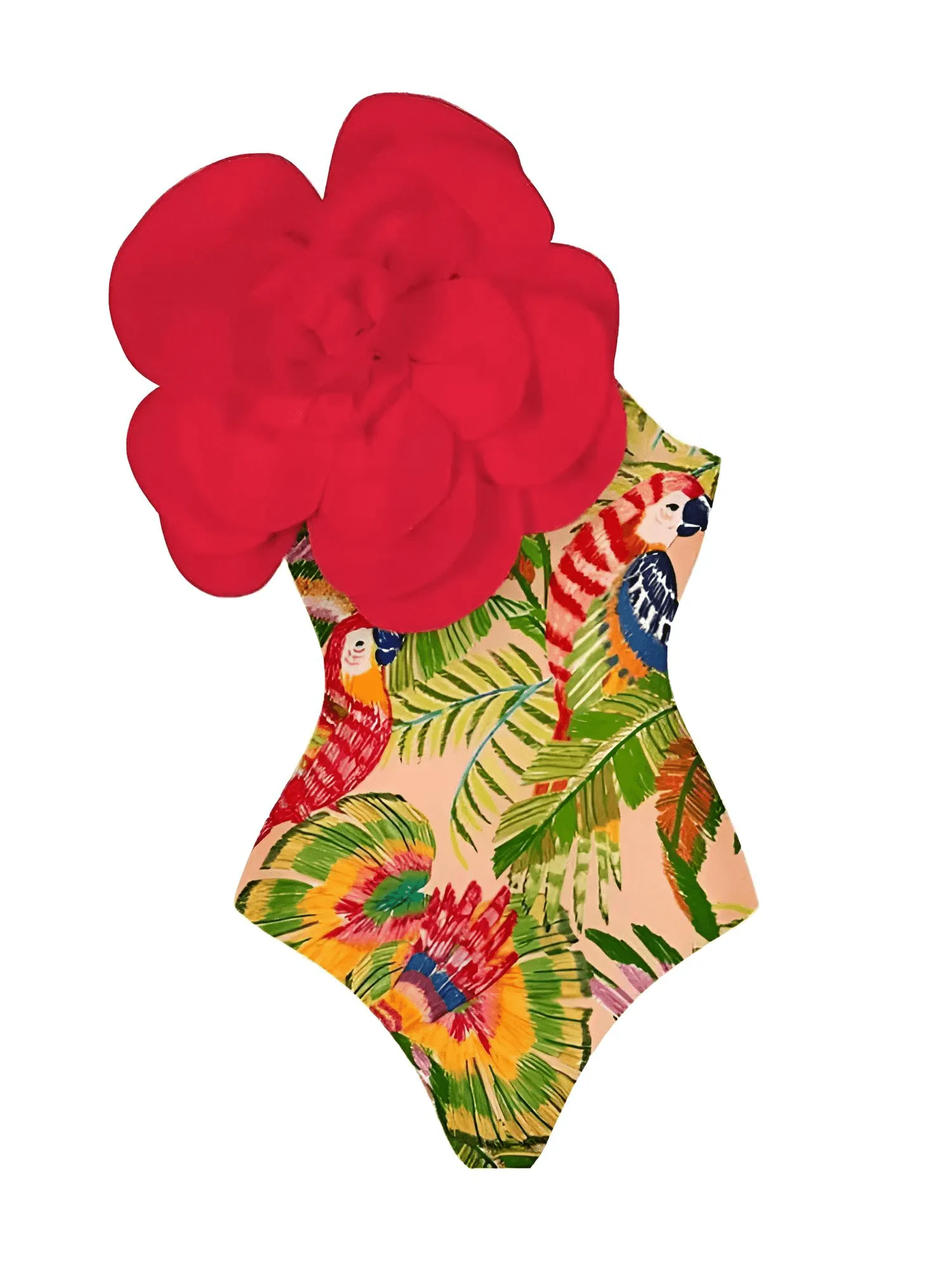 2024 New Flower One Piece Swimsuit Luxury Women's Swimwear