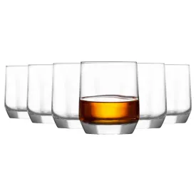 310ml Diamond Whisky Glasses - Pack of Six - By LAV