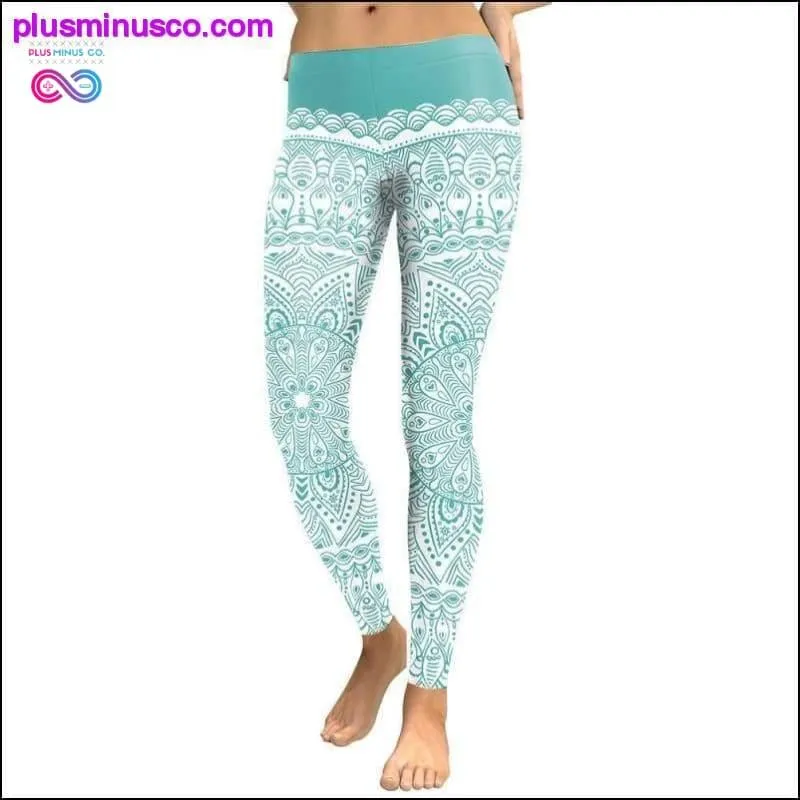 3D printed Paisley Mosaic women's yoga Skinny leggings