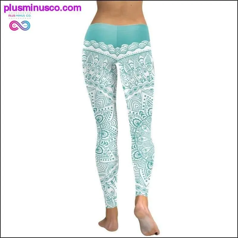 3D printed Paisley Mosaic women's yoga Skinny leggings