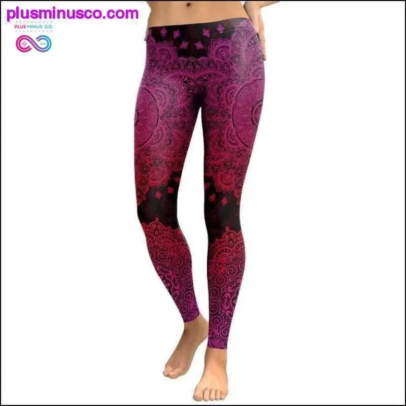 3D printed Paisley Mosaic women's yoga Skinny leggings