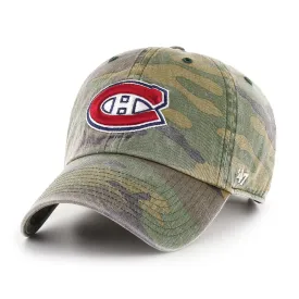 47 Brand NHL Camo Clean Up Adjustable Hat - Montreal Canadians