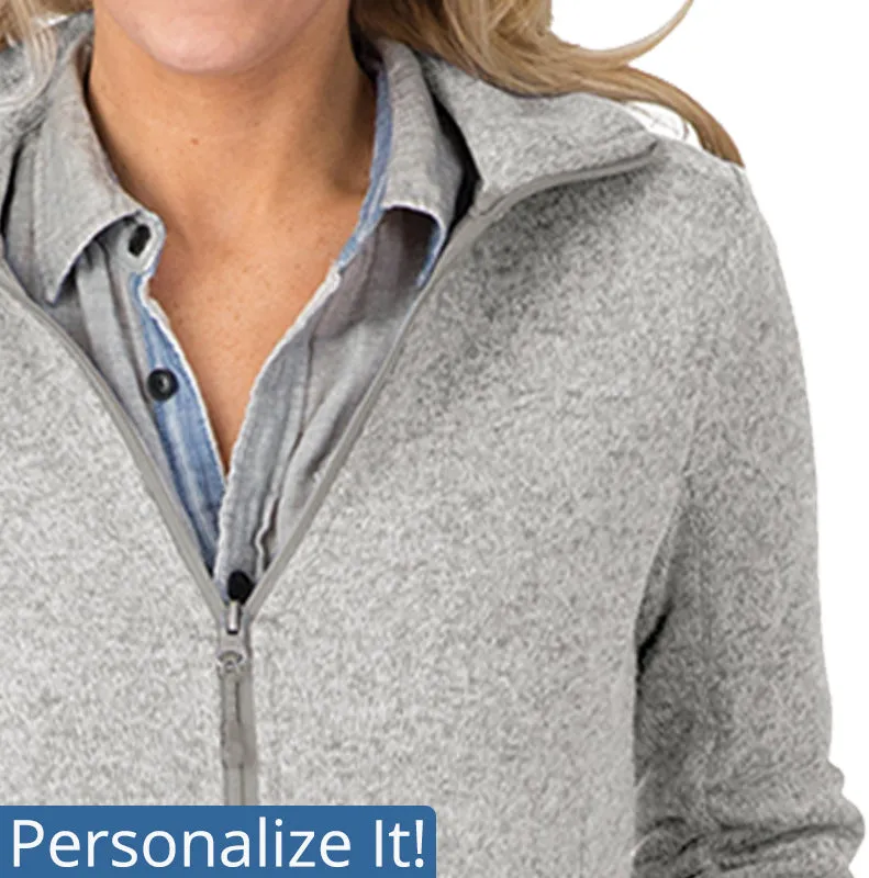 5493 |  Charles River Women's Heathered Fleece Nurse Jacket