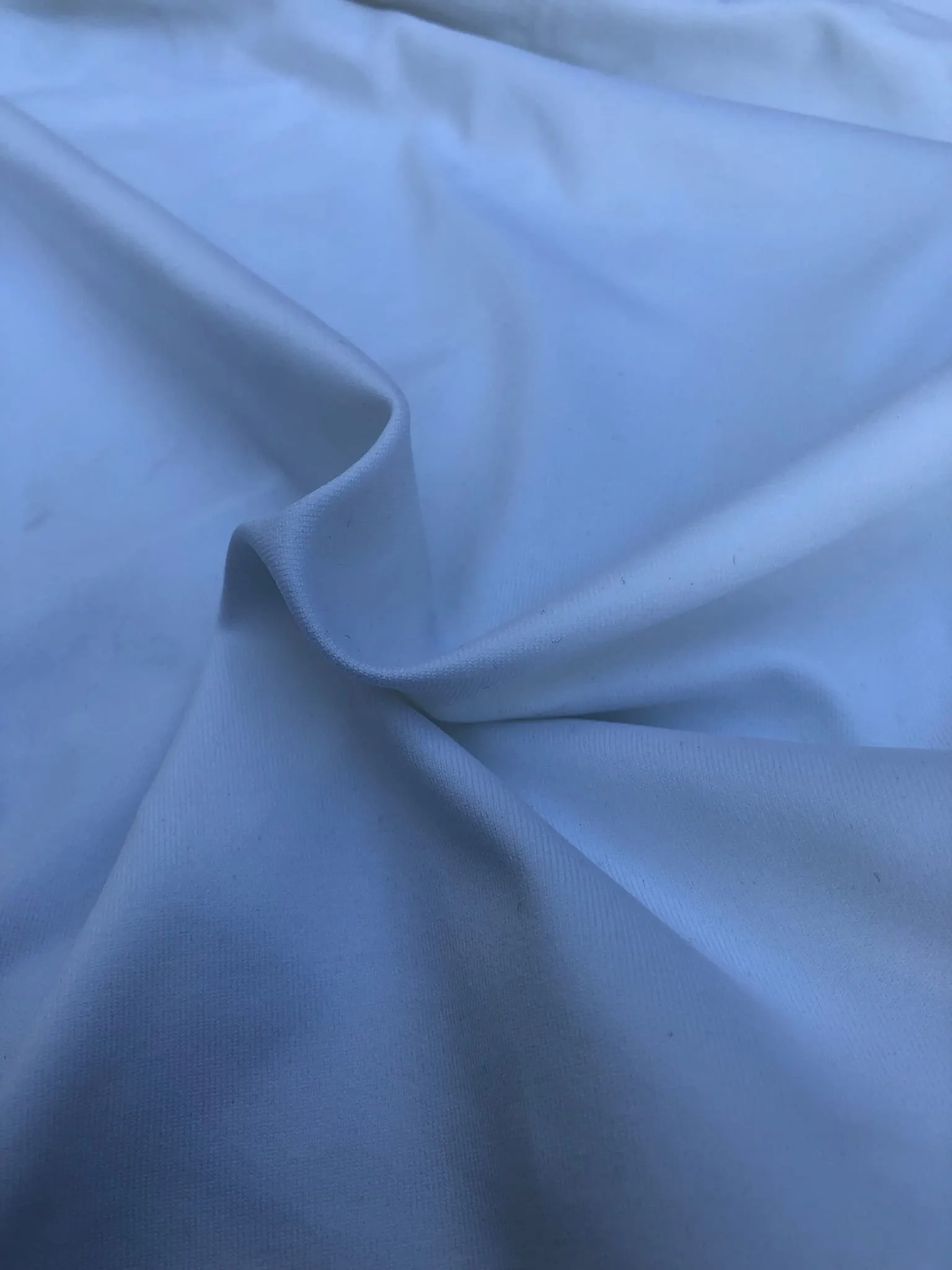 58" White Nylon Spandex Elastane Lycra Blend Knit Fabric By the Yard