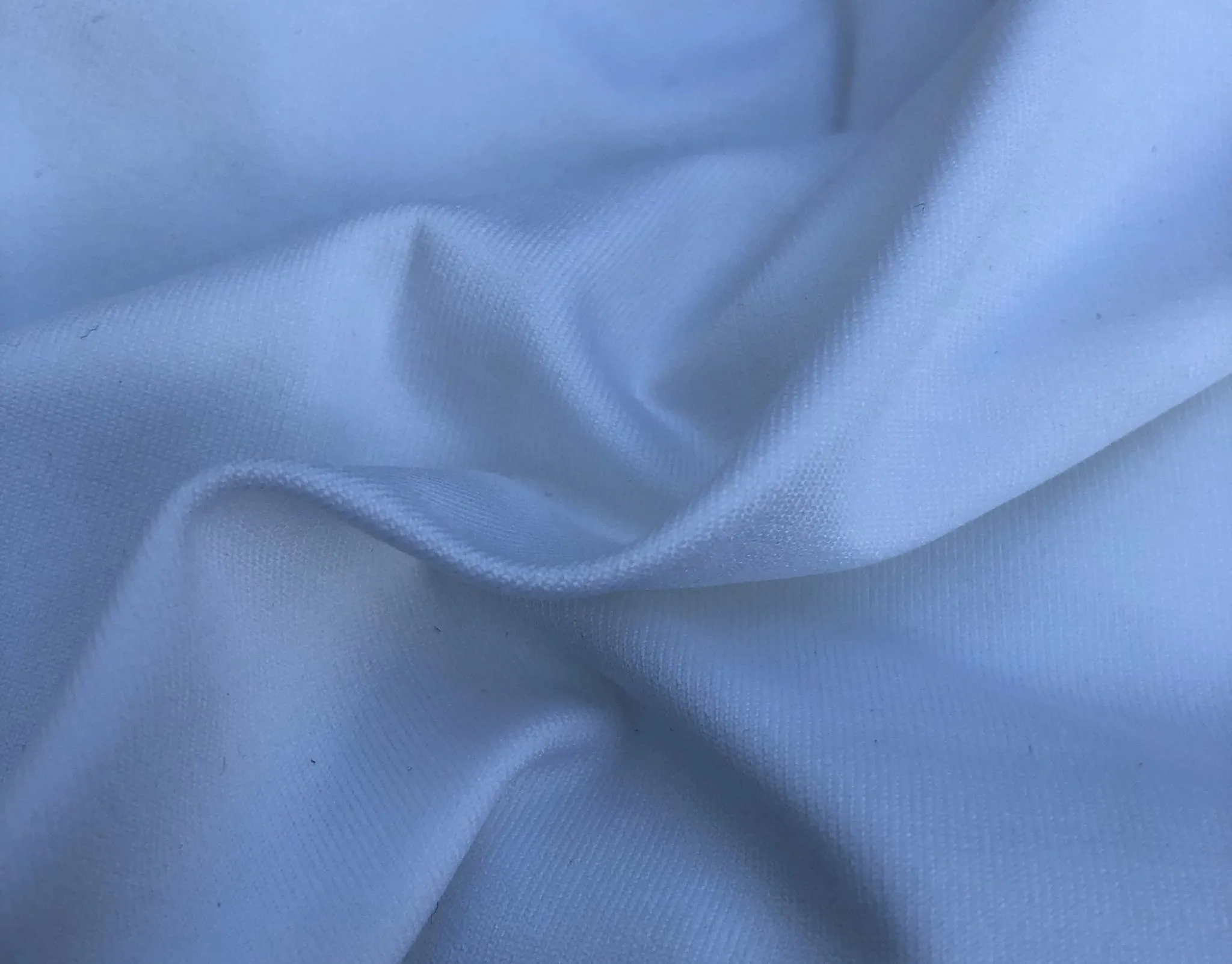 58" White Nylon Spandex Elastane Lycra Blend Knit Fabric By the Yard