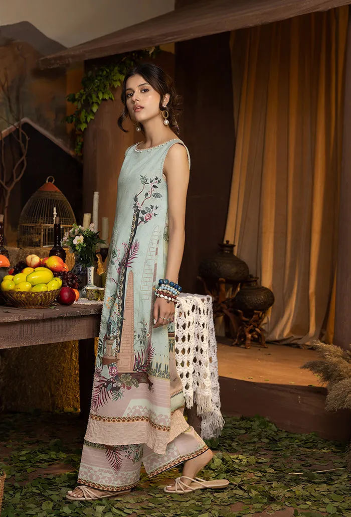 A La Mode by Humdum Unstitched Printed Lawn 2 Piece Suit AM-11