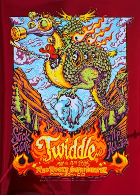 AJ Masthay "Twiddle - Red Rocks" Red Foil