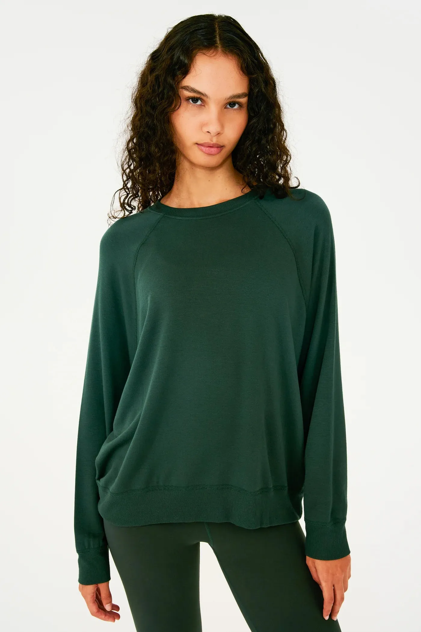 Andie Fleece Sweatshirt: Military