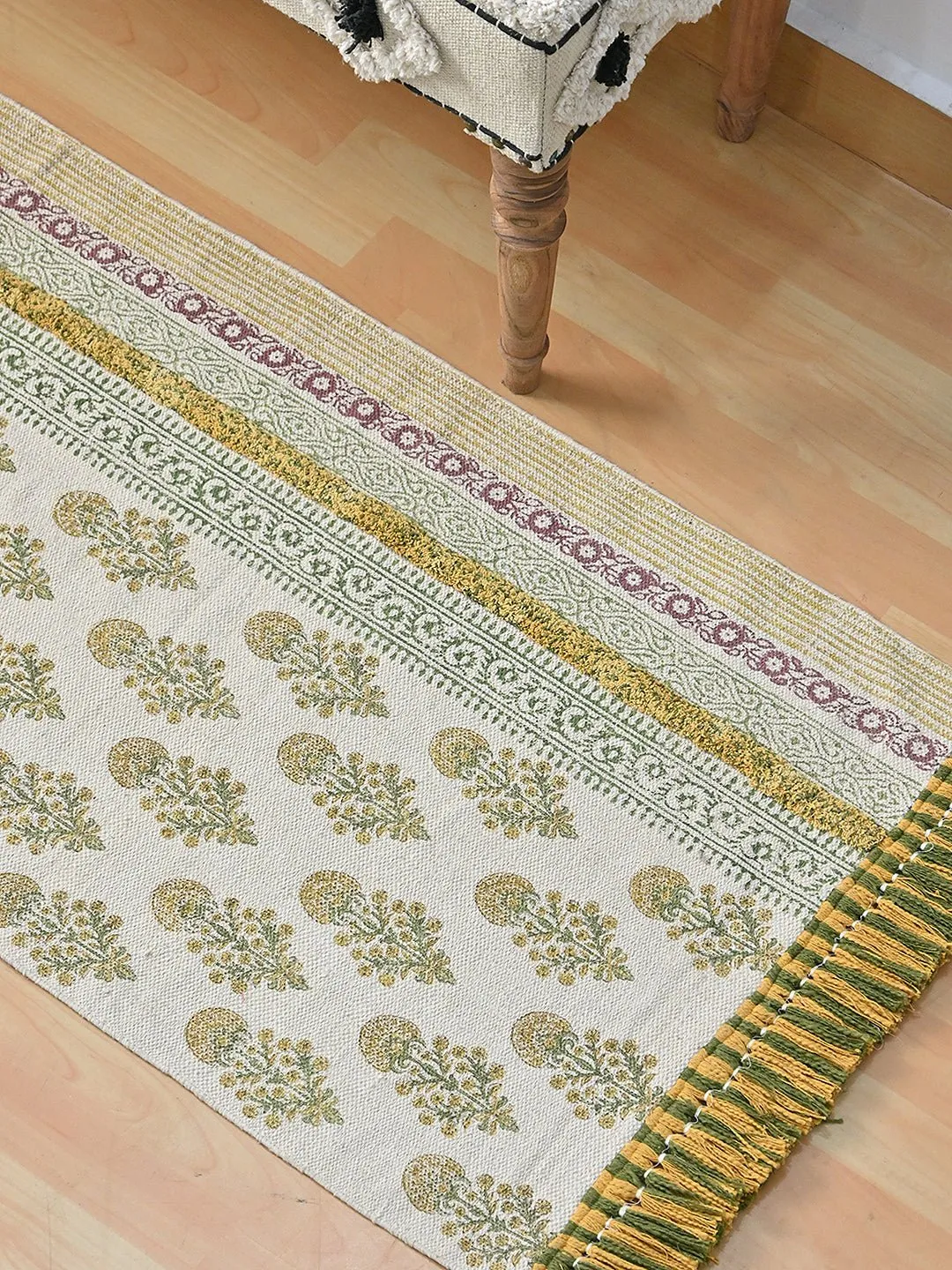 ANDREA- BLOCK PRINTED FLOOR RUNNER