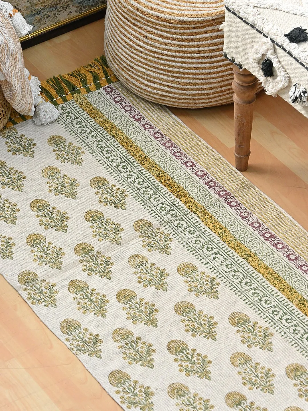 ANDREA- BLOCK PRINTED FLOOR RUNNER