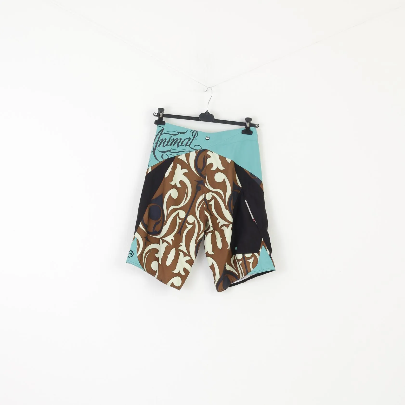 Animal Men S Shorts Brown Green Vintage Graphic Swimwear Board Bermuda