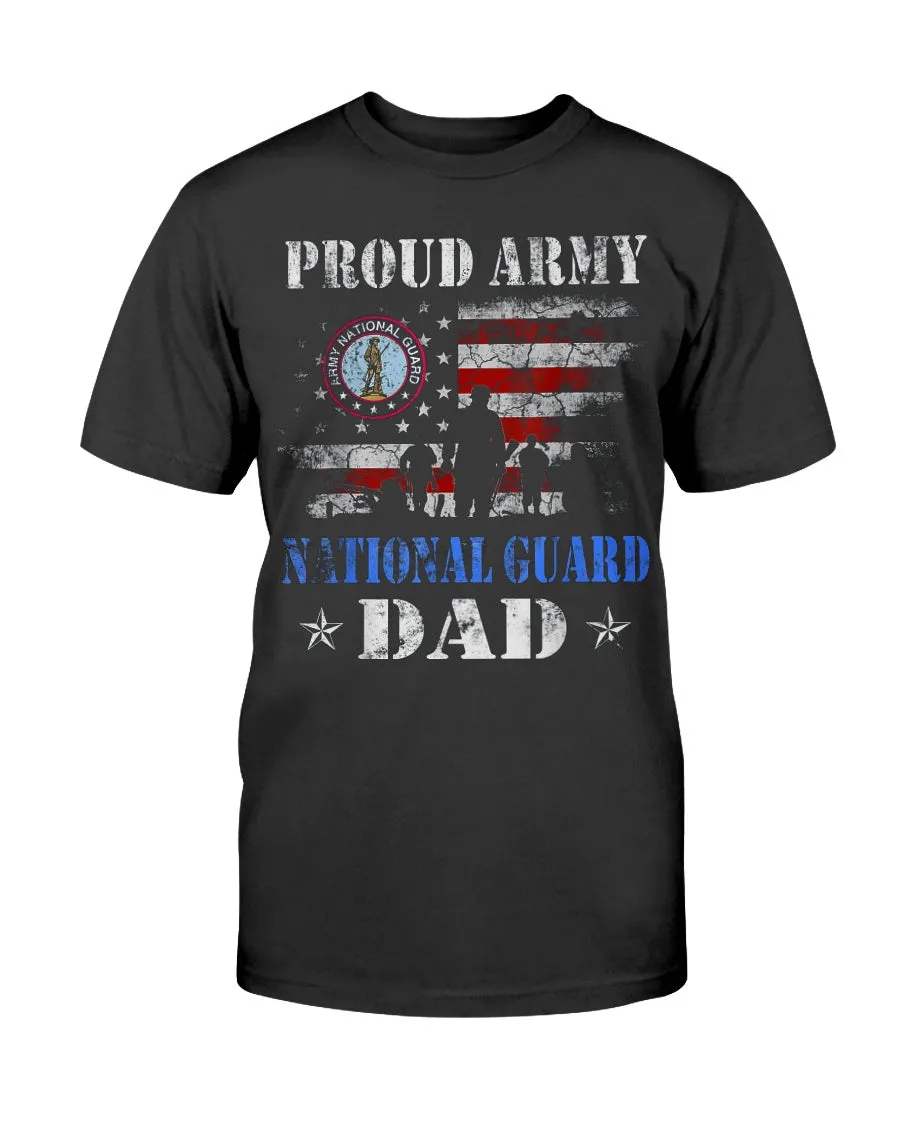 Army National Guard Dad Grunge T-shirts