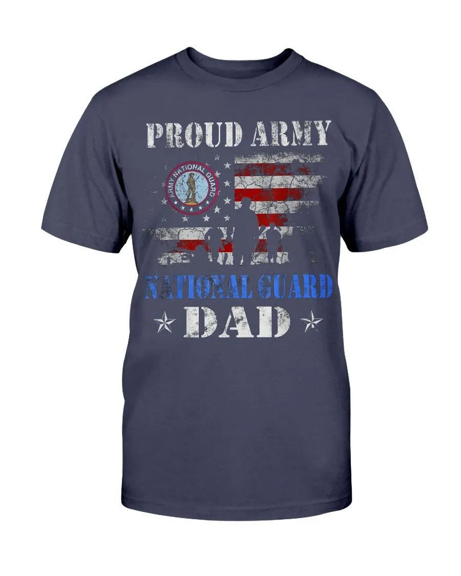 Army National Guard Dad Grunge T-shirts