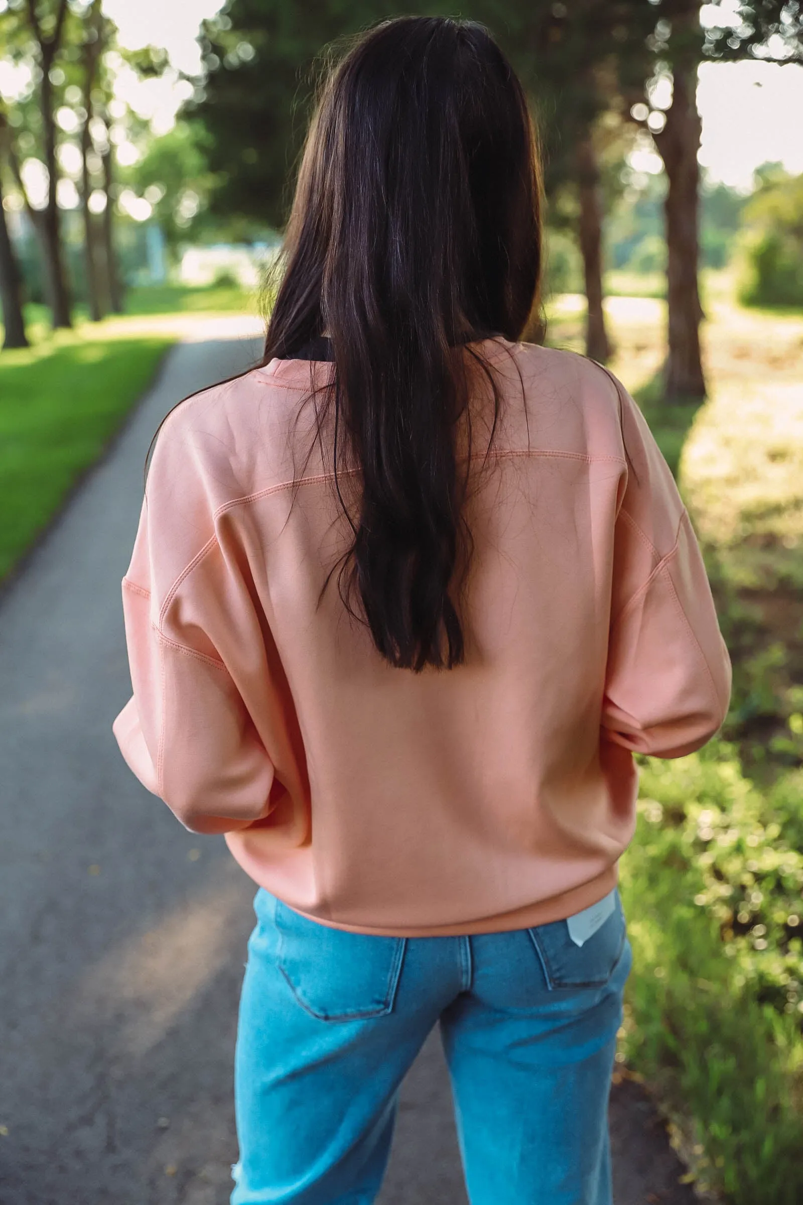 Ashton Crewneck-Peach