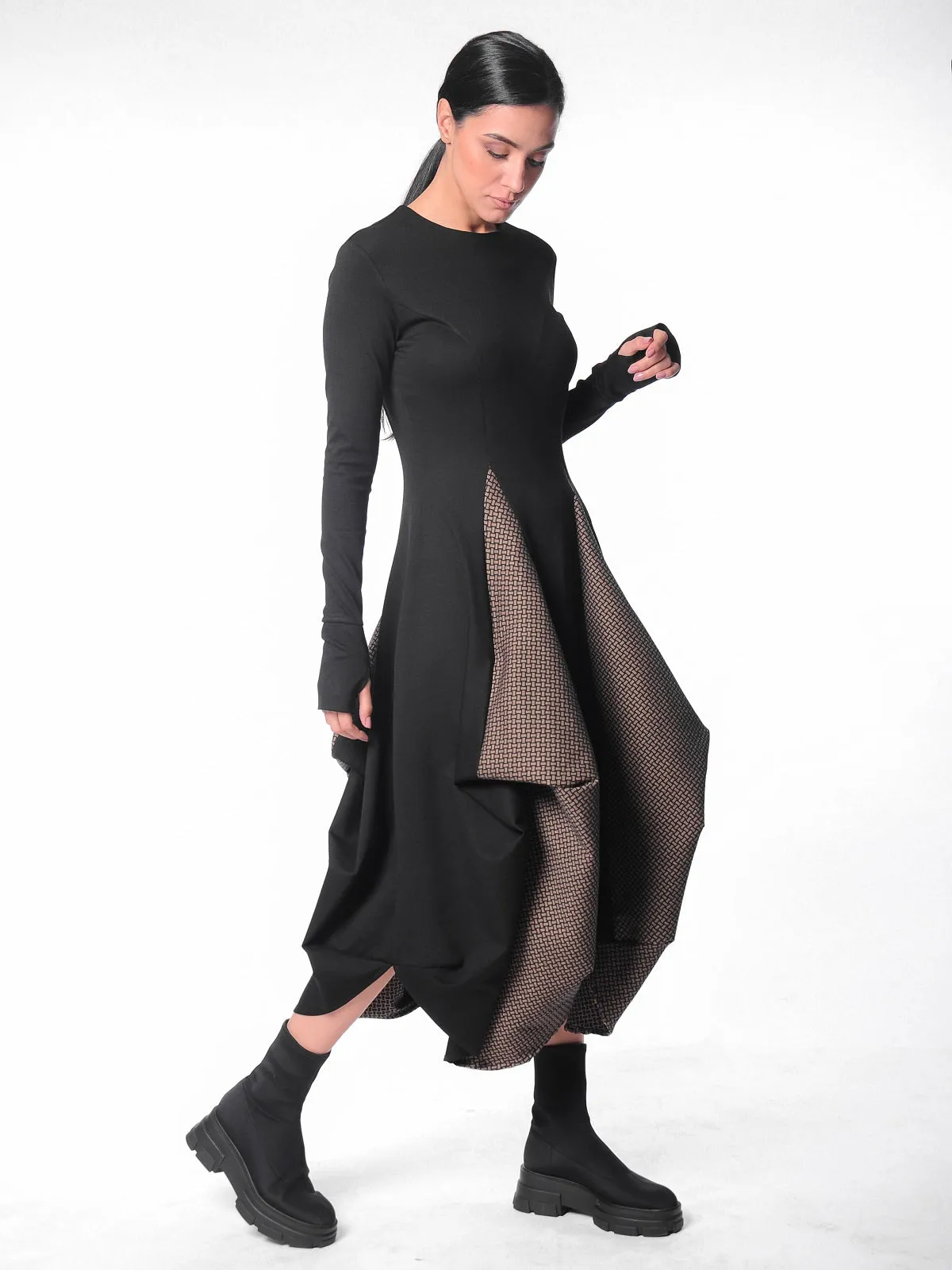 Asymmetric Hem Dress