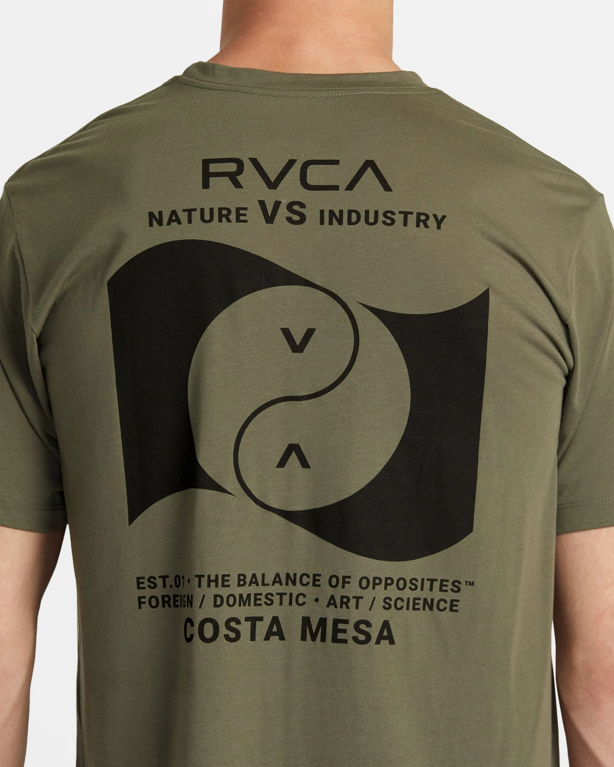 Balance Banner Short Sleeve T-Shirt - Olive