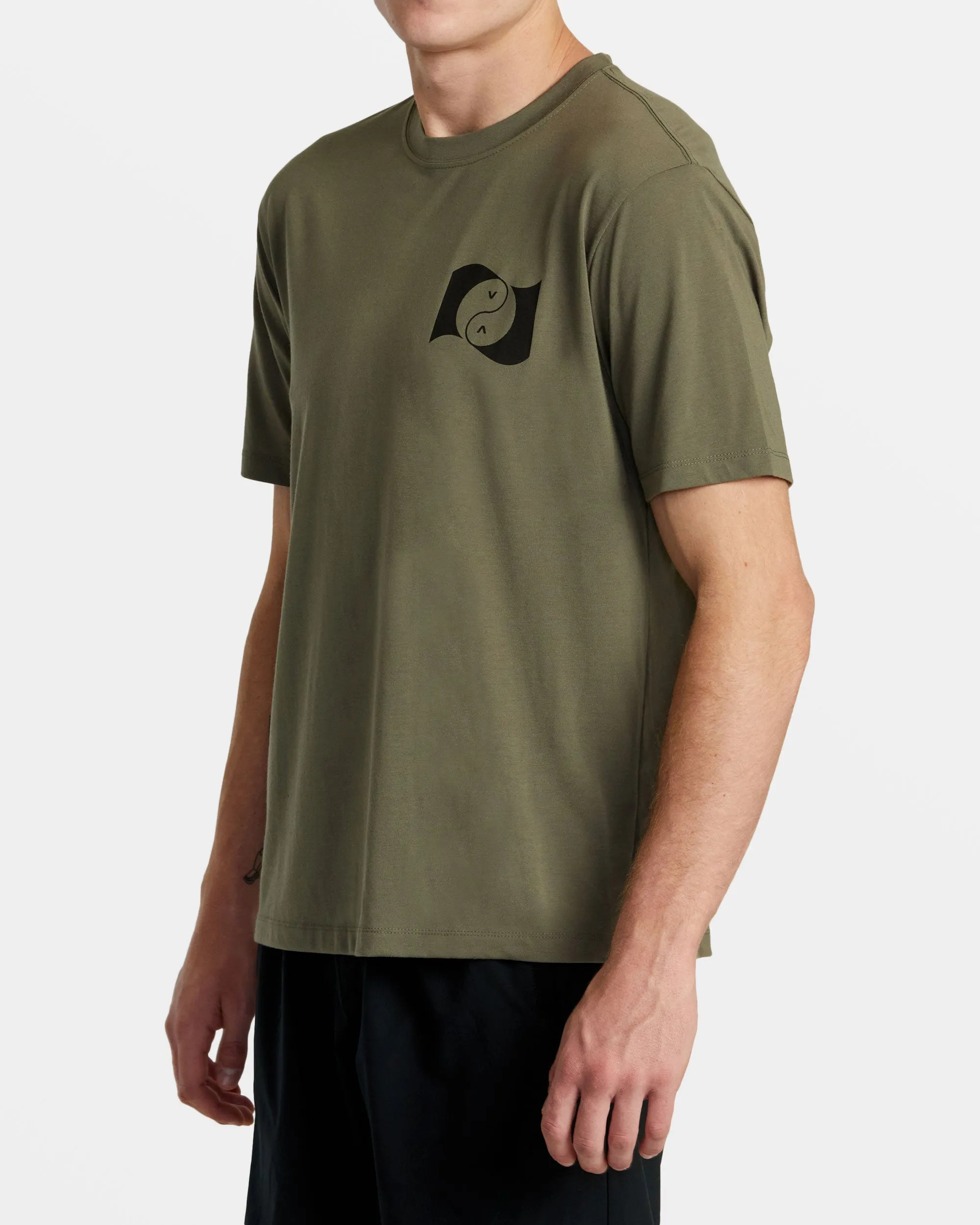 Balance Banner Short Sleeve T-Shirt - Olive