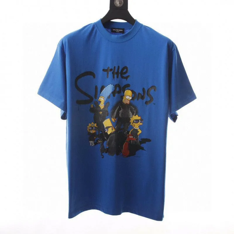 Balenciaga × Simpson Blue Shirts Apparel Collection