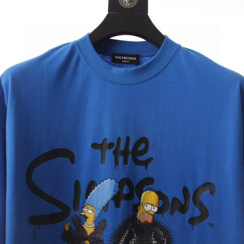 Balenciaga × Simpson Blue Shirts Apparel Collection