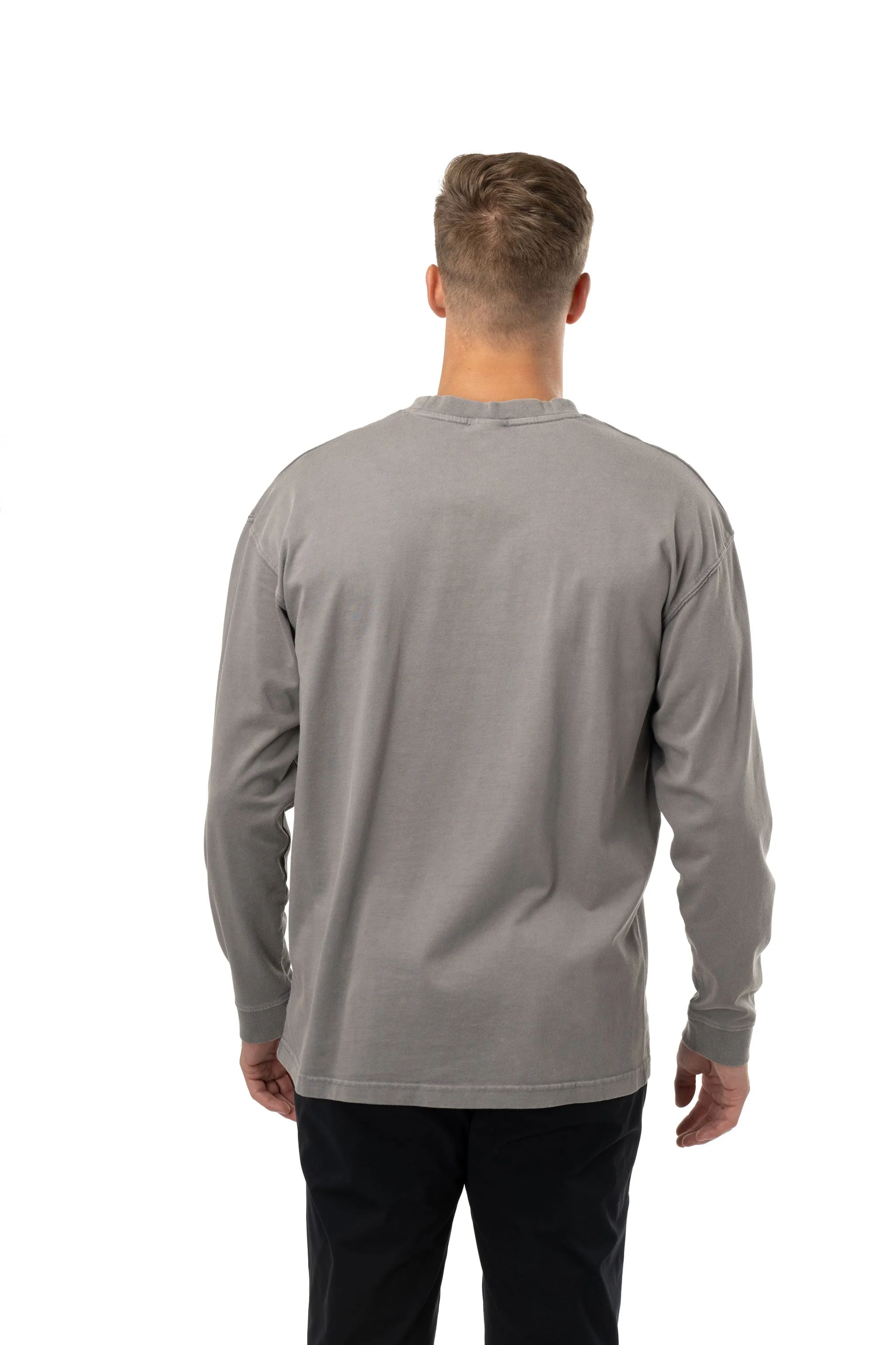 Bauer Acid Wash Longsleeve Shirt Senior - Grey