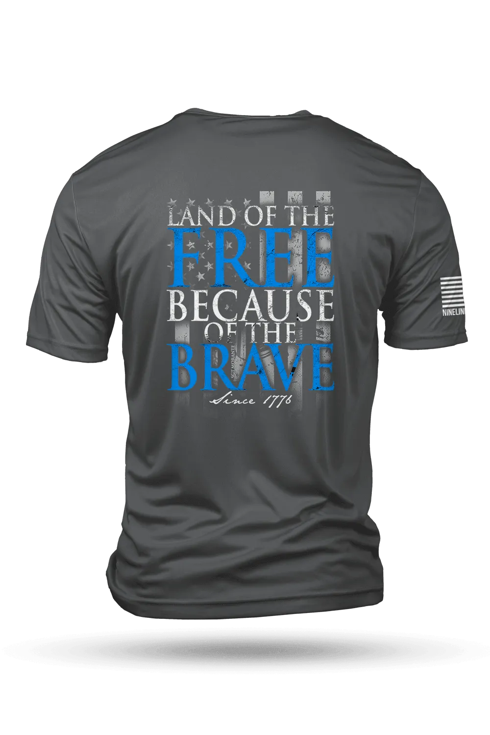 Because Of The Brave - Moisture Wicking T-Shirt