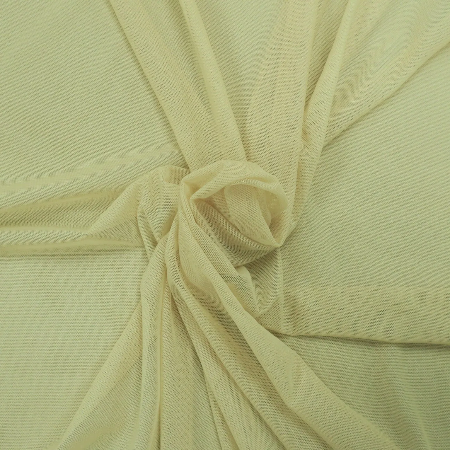 Beige Power Net Mesh Fabric