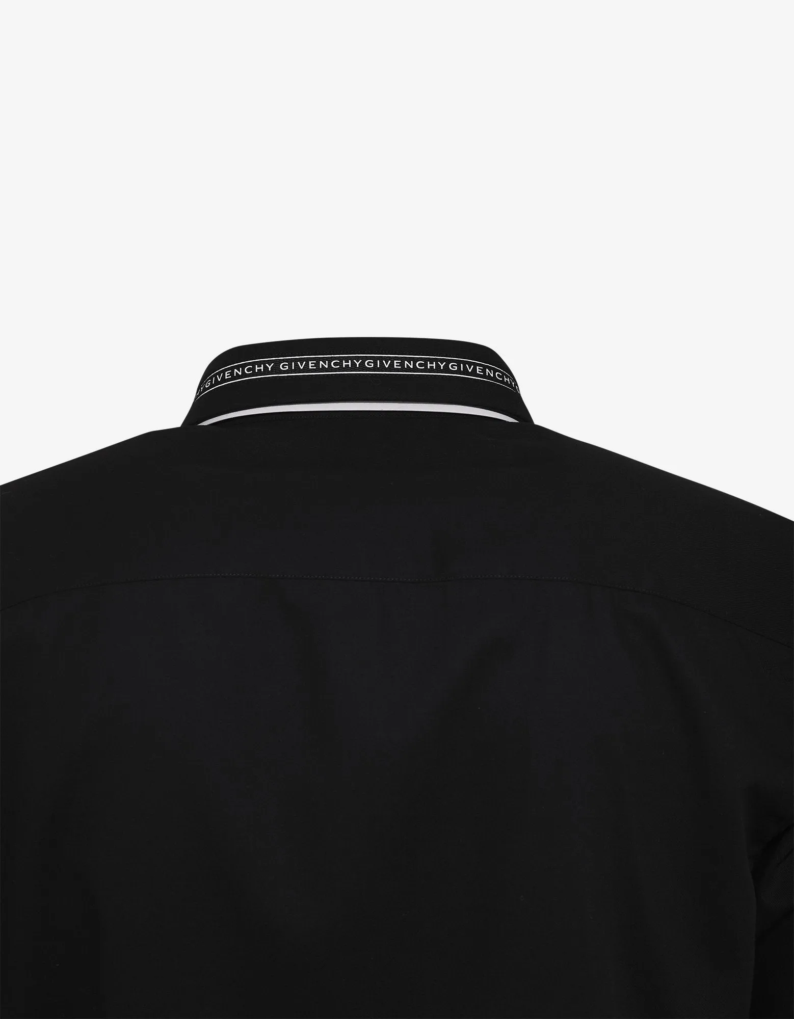 Black Logo Collar Shirt