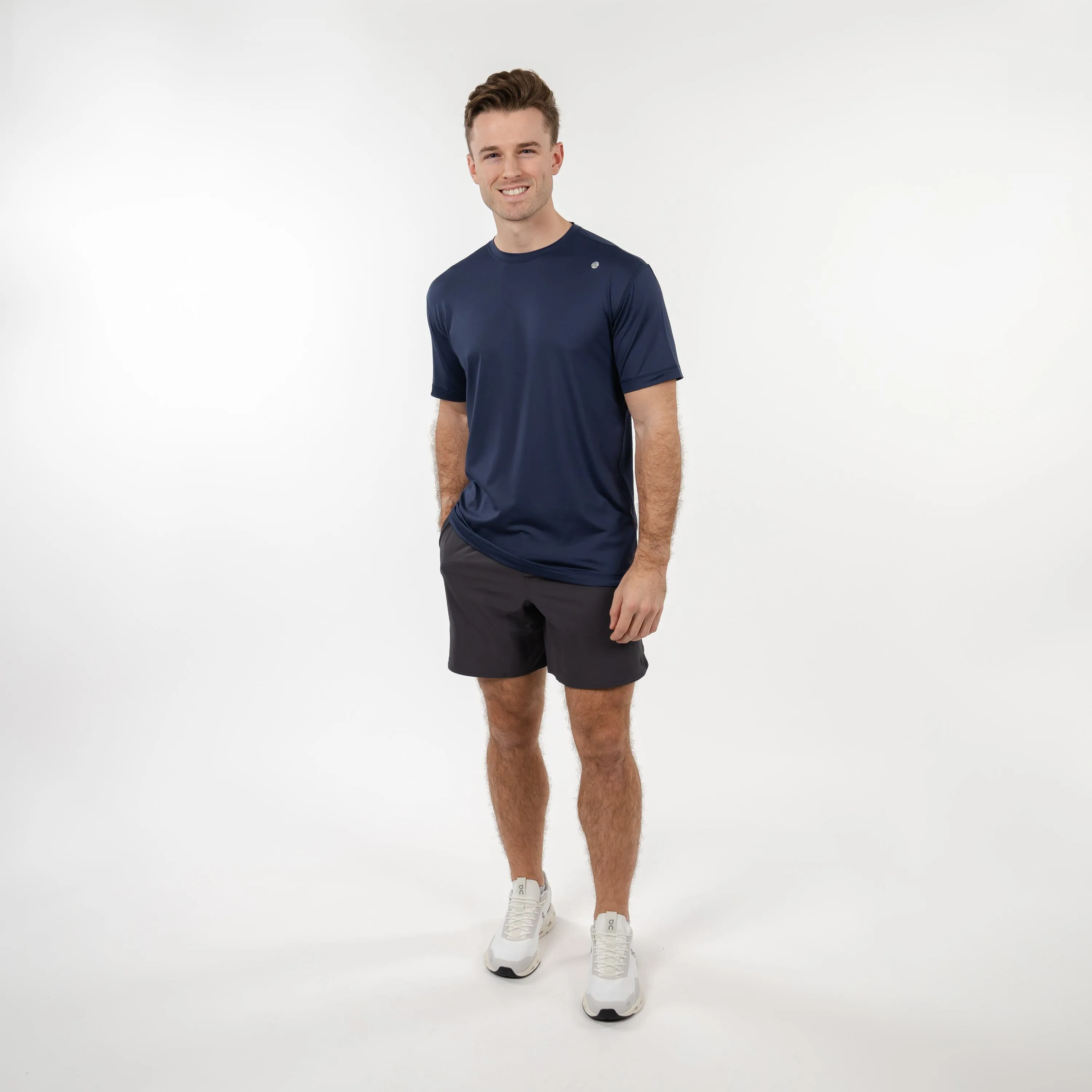 Blitz Tech Tee | Solid - Fleet Navy