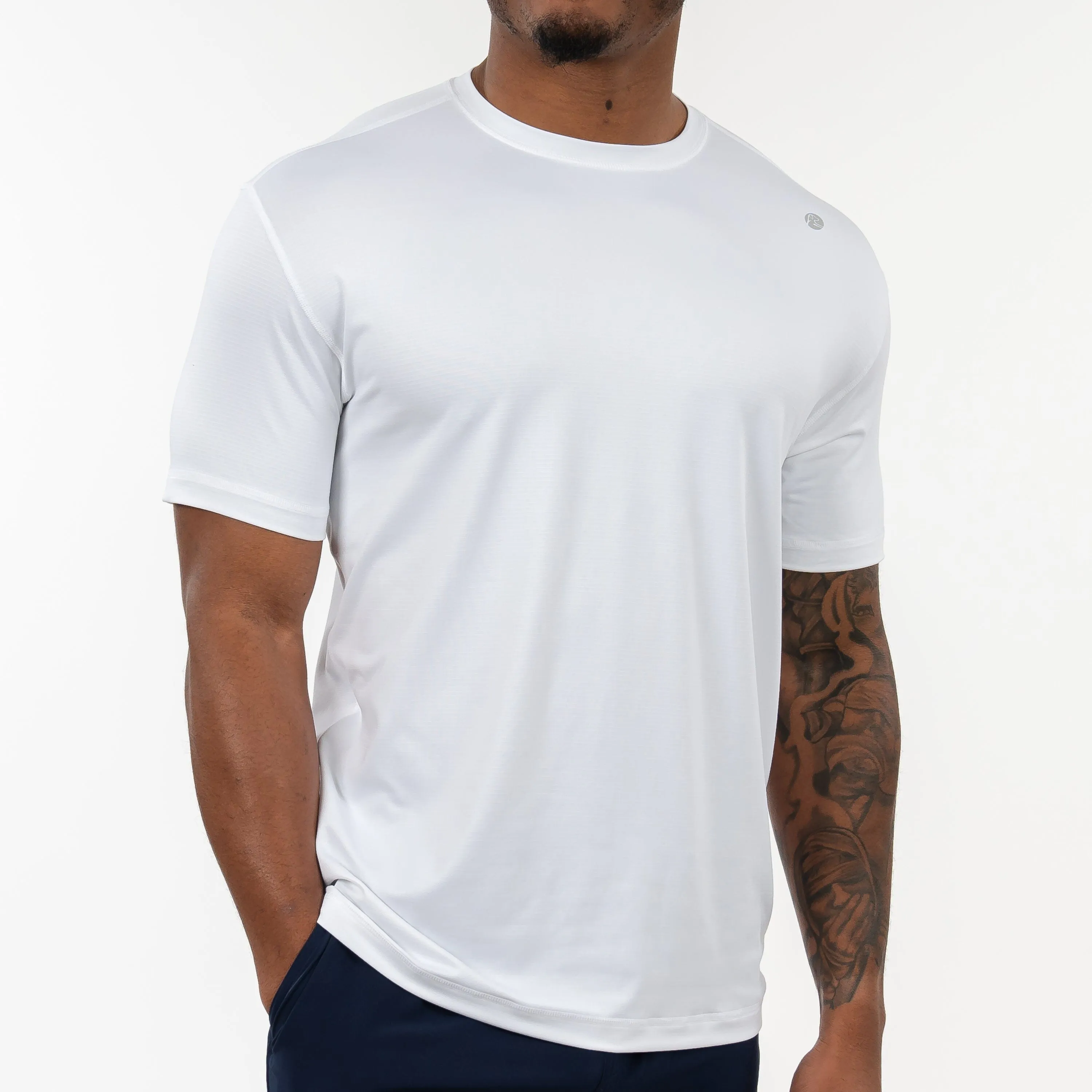 Blitz Tech Tee | Solid - White - USA