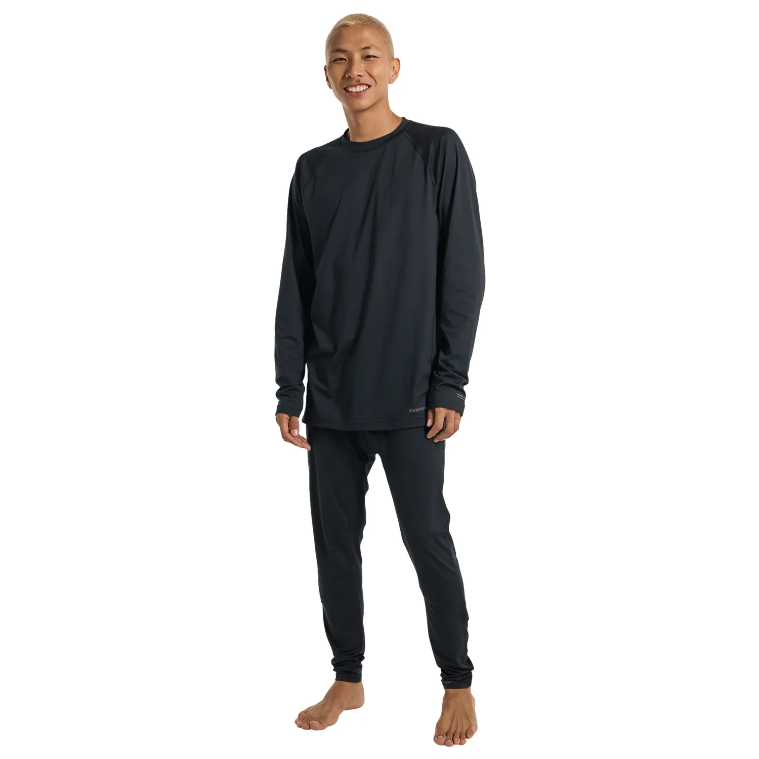 Burton Men's Midweight Base Layer Crew 2025 True Black