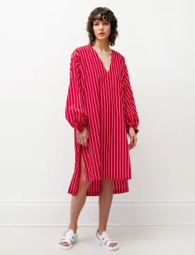 Caftan Dress Red/White