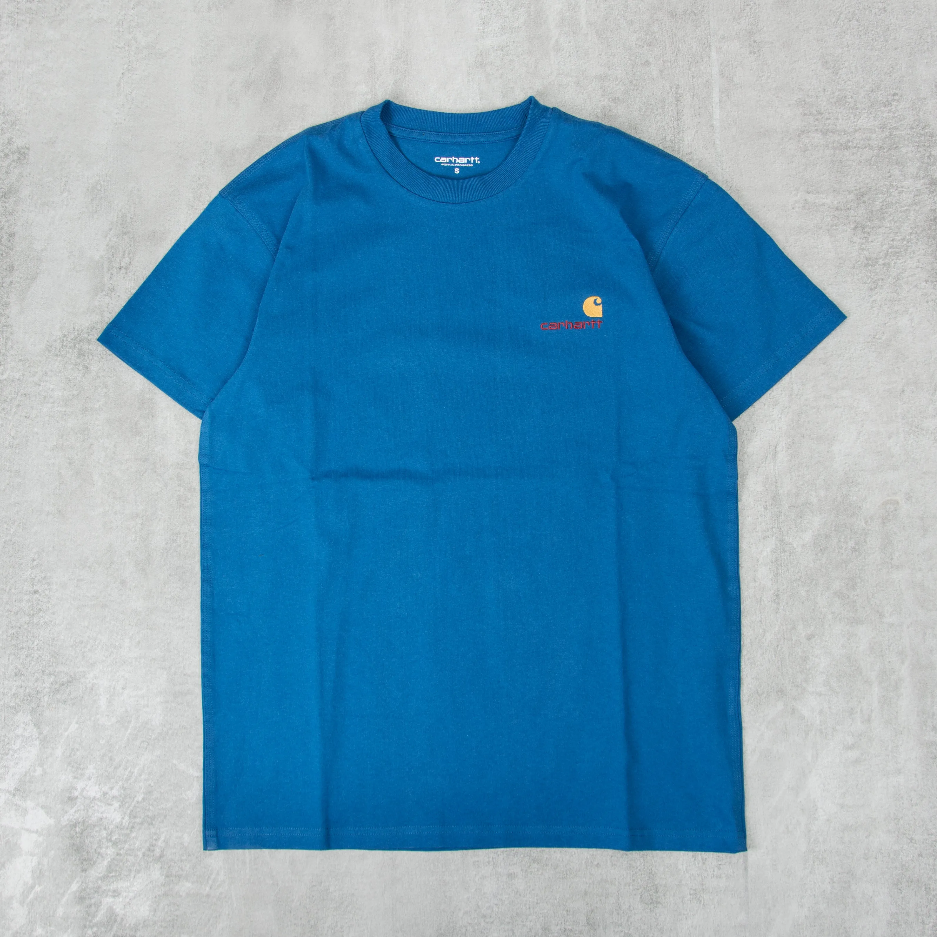 Carhartt WIP American Script S/S Tee - Amalfi