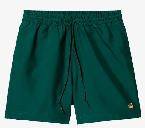 Carhartt WIP Chase Swim Shorts - Chevil/Gold