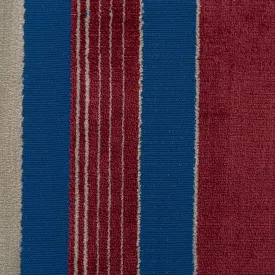 CAYMAN - BOLD VERTICAL STRIPES CUT VELVET UPHOLSTERY FABRIC BY THE YARD