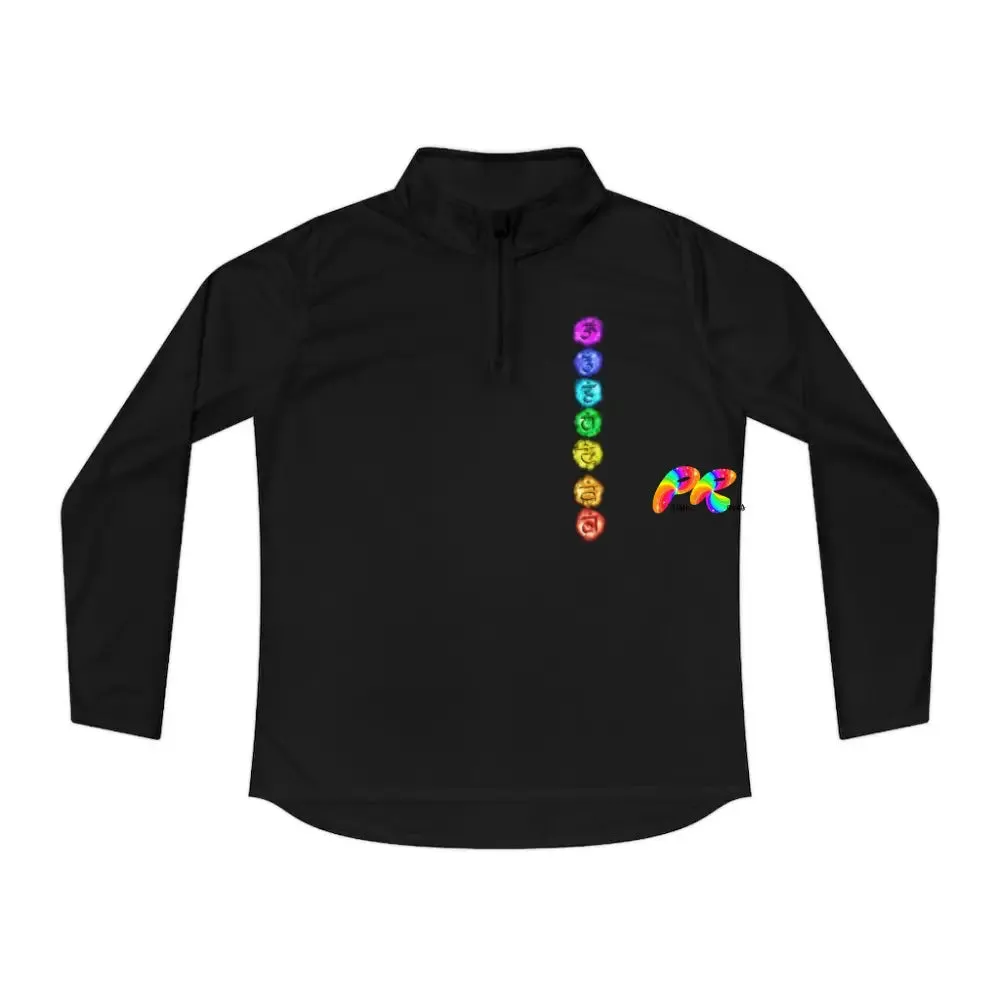 Chakra Circles Women's Quarter-Zip Sweater