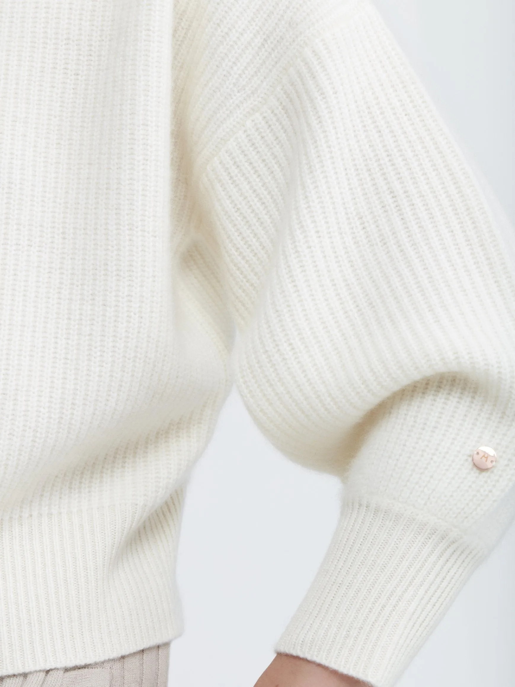 Close to you Cashmere Sweater - Winter White