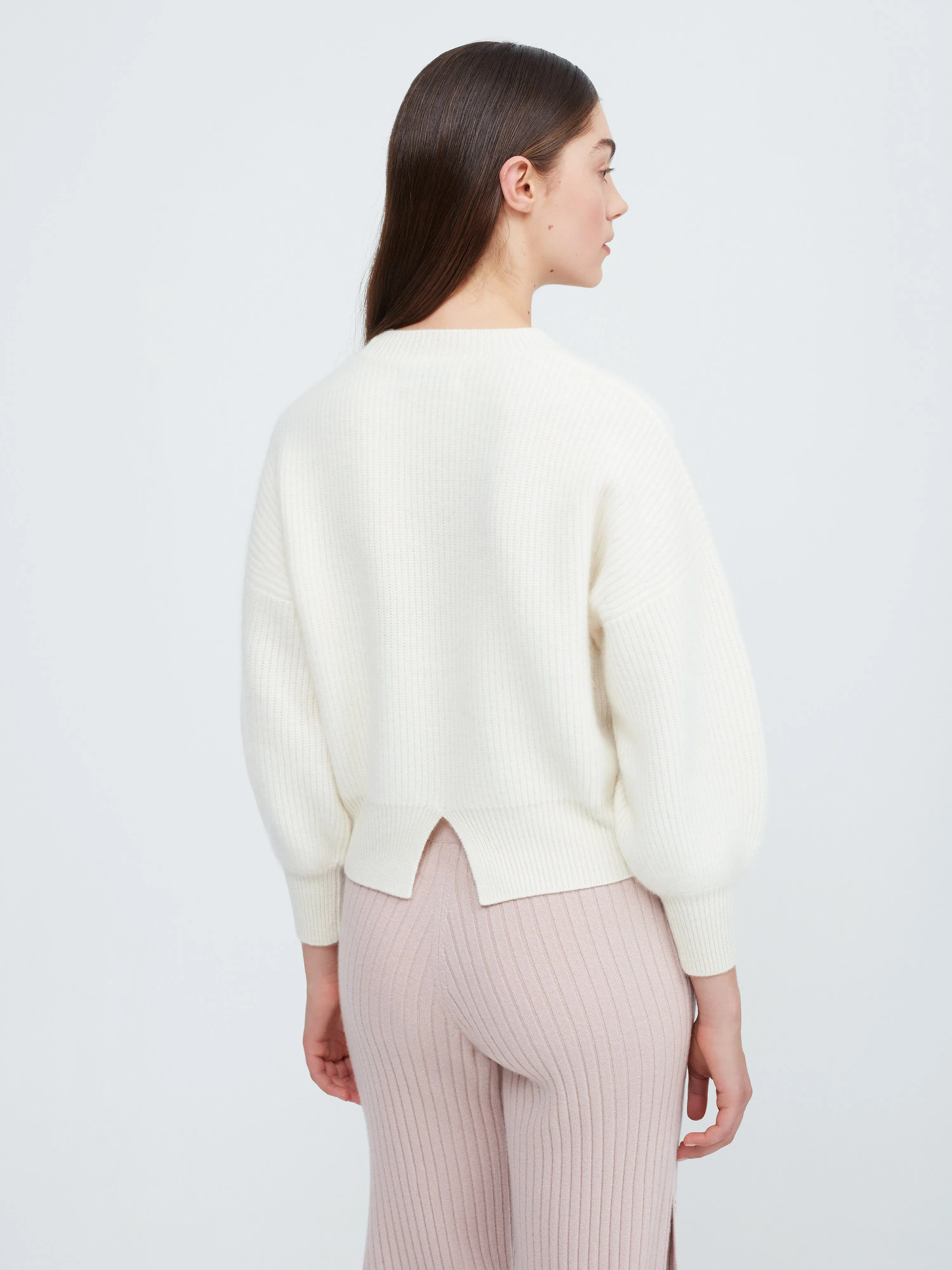 Close to you Cashmere Sweater - Winter White