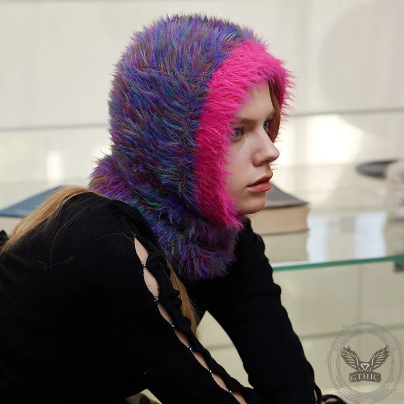 Color Block Space Dyed Balaclava Hat