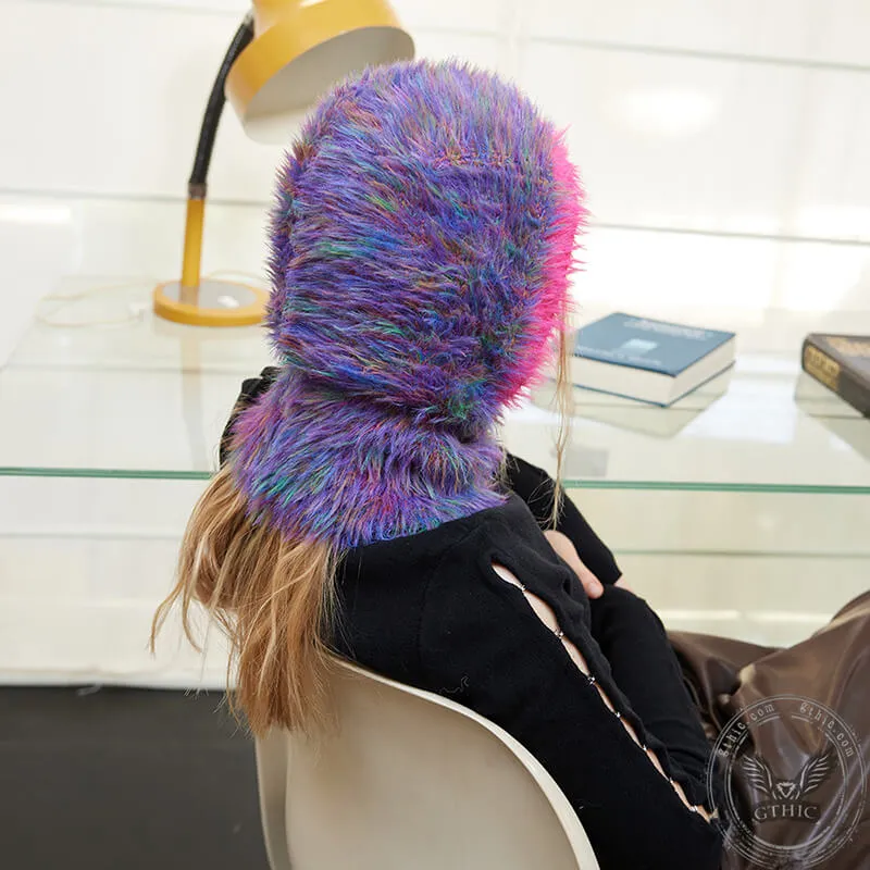 Color Block Space Dyed Balaclava Hat