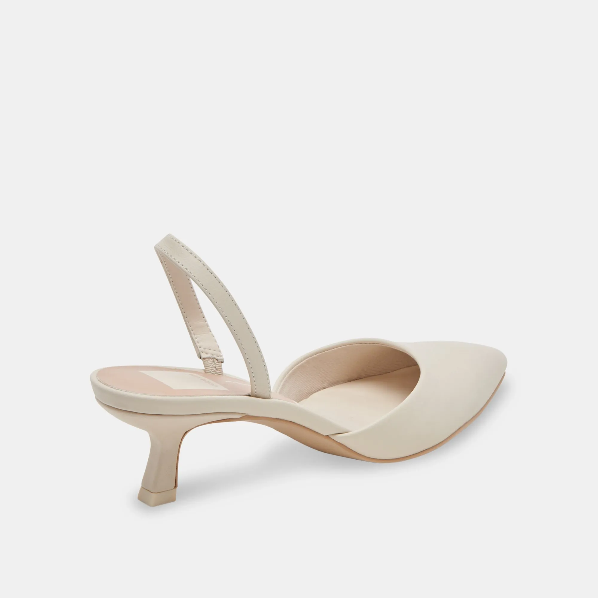 CORSA HEELS IVORY LEATHER