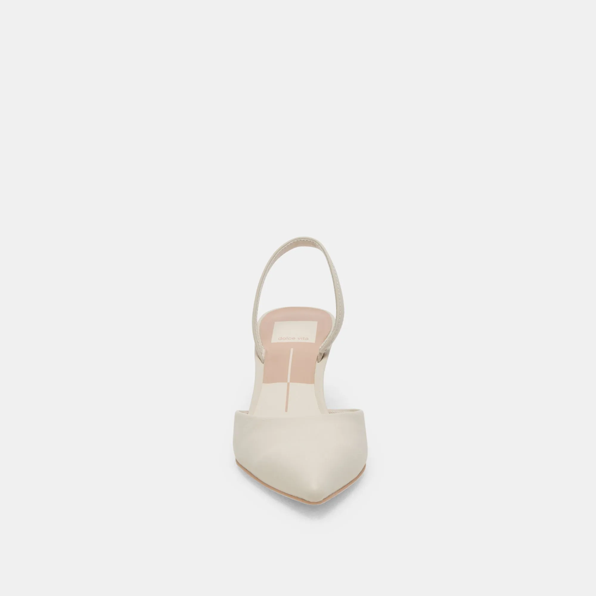 CORSA HEELS IVORY LEATHER