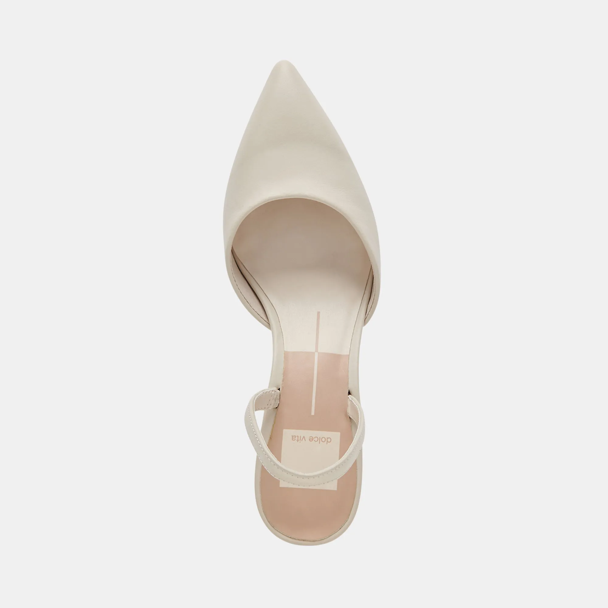 CORSA HEELS IVORY LEATHER